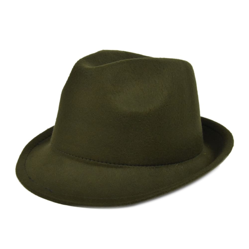 Classic Plain Felt Trilby Hat