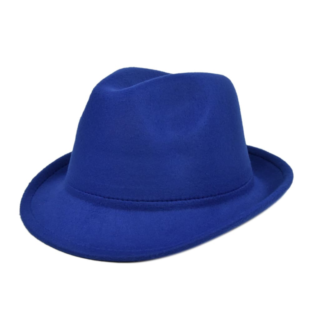 Classic Plain Felt Trilby Hat