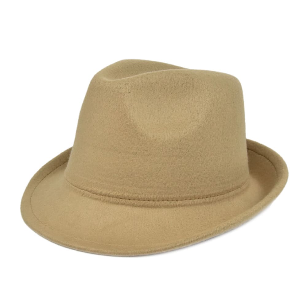 Classic Plain Felt Trilby Hat