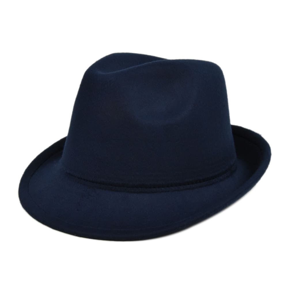 Classic Plain Felt Trilby Hat