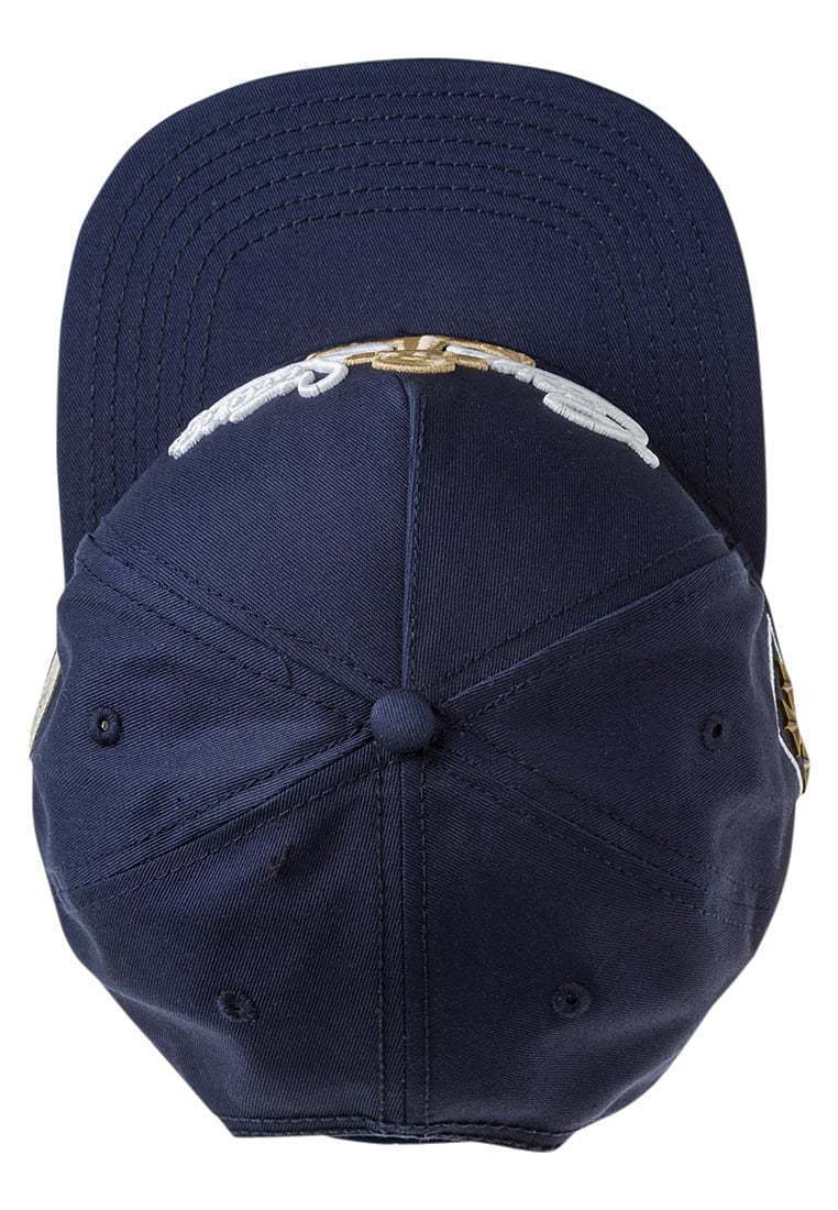 Crew Strong Navy Blue Snapback Cap