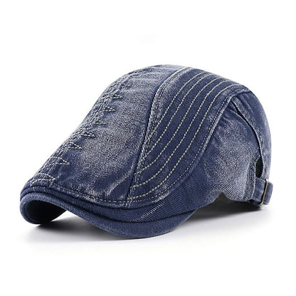 Dalton Denim Flat Cap