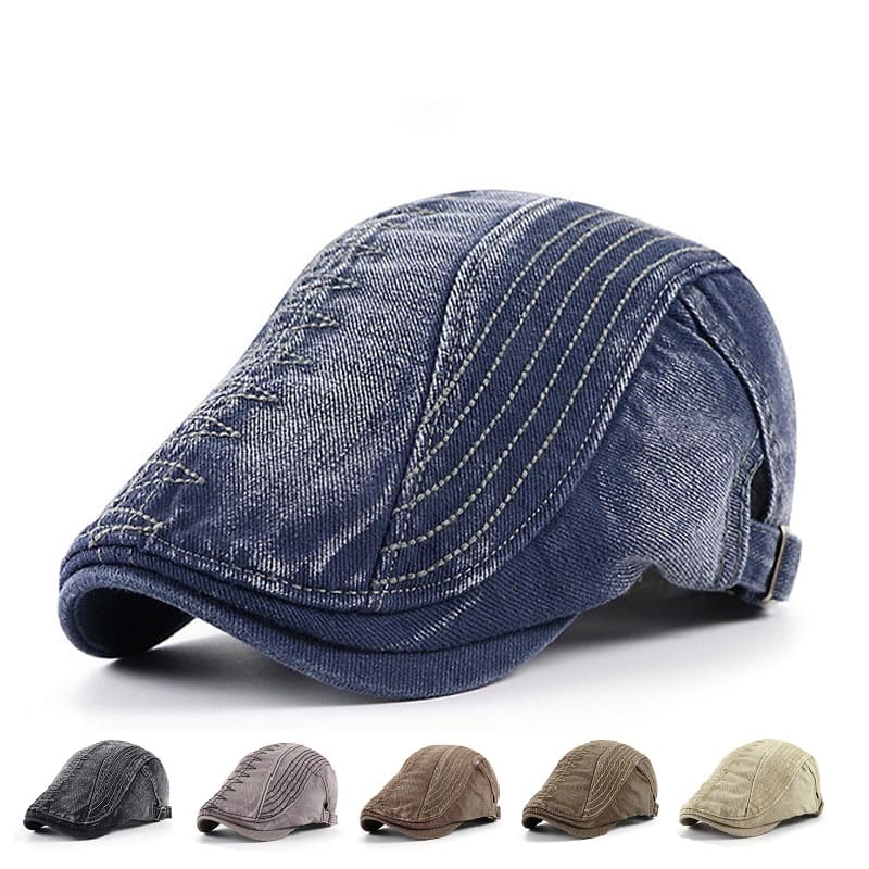 Dalton Denim Flat Cap