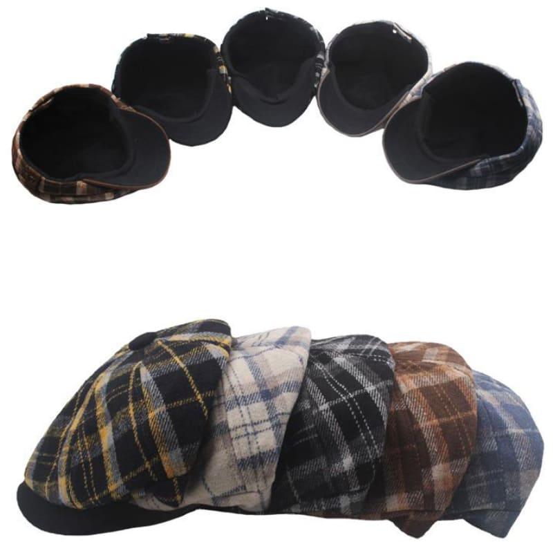 newsie-bakerboy-paperboy-cabbie-hat-ghelter-cotton-plaid