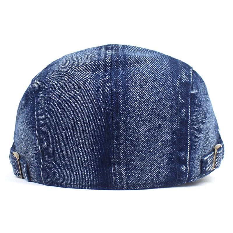 EDY Washed Denim Flat Cap