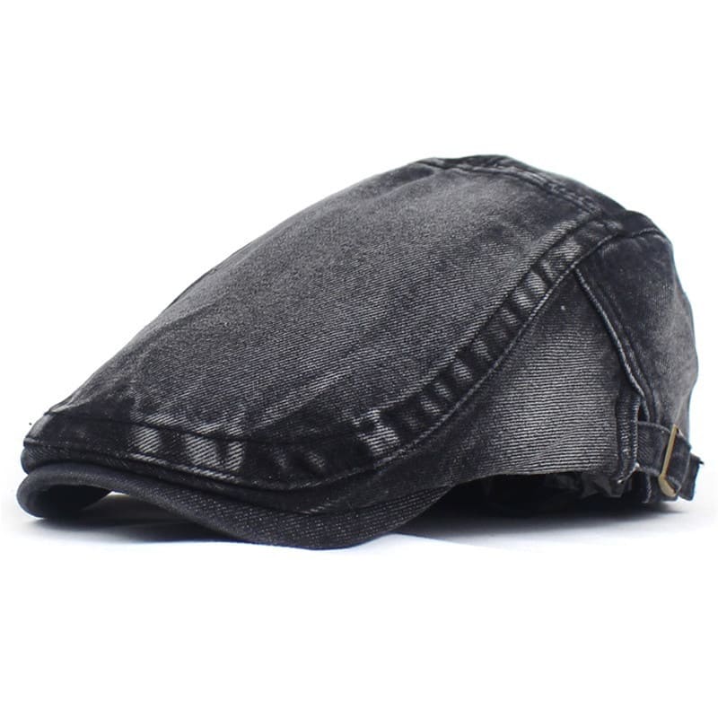 EDY Washed Denim Flat Cap