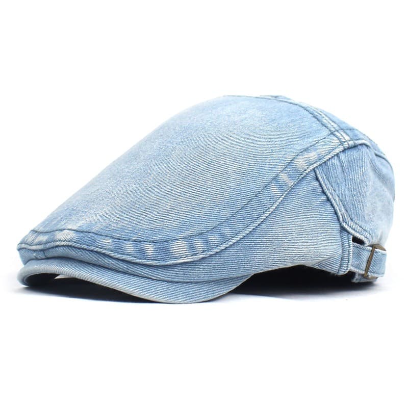 EDY Washed Denim Flat Cap