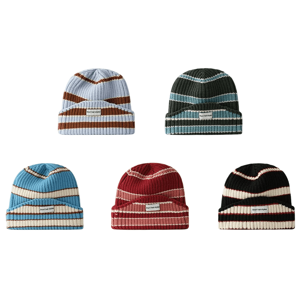 FS Striped Cotton Beanie