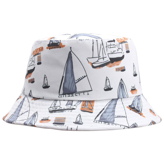 Fisherman Sailboats Bucket Hat