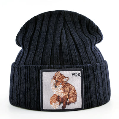 Fox Knitted Beanie