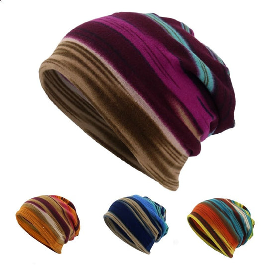 barred-lined-cotton-winter-hat-elastic-multicolor