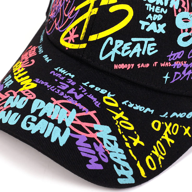 GLTR Graffiti Cotton Baseball Cap