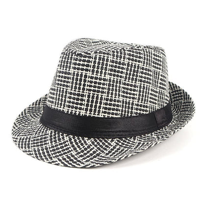 GLTR Striped Plaid Trilby Hat