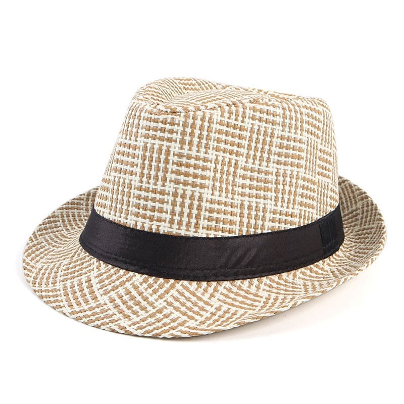 GLTR Striped Plaid Trilby Hat