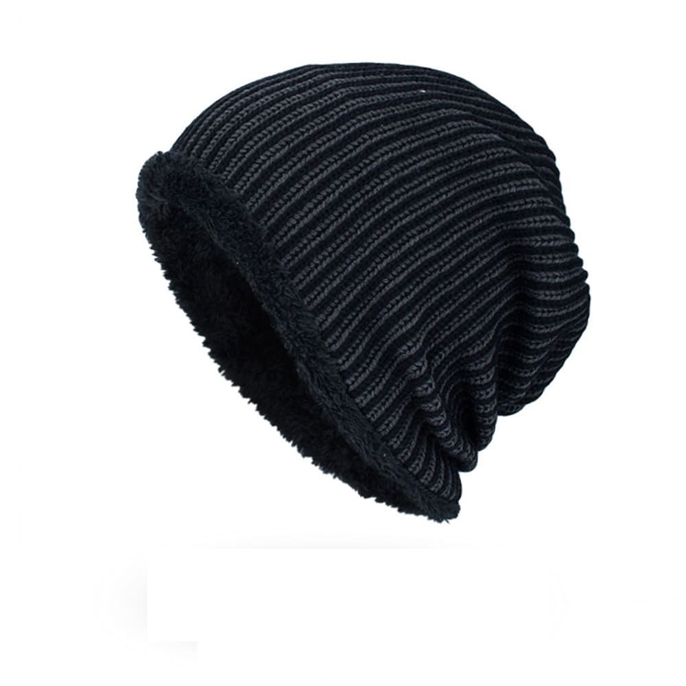 GLTR Velvet-Lined Striped Beanie