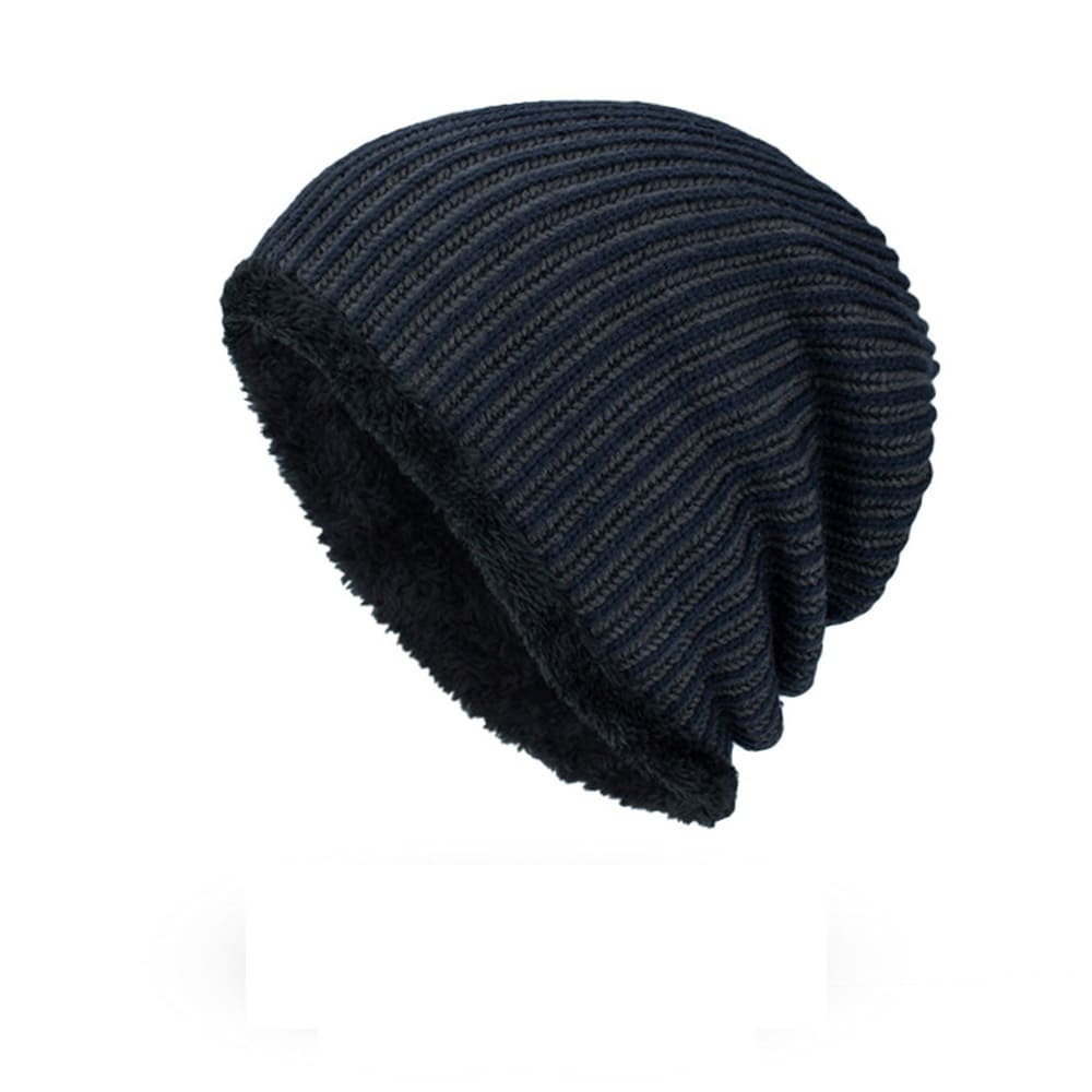 GLTR Velvet-Lined Striped Beanie