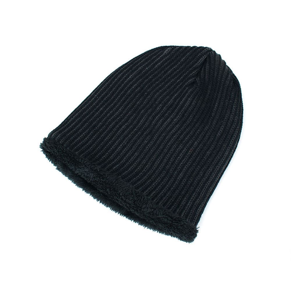 GLTR Velvet-Lined Striped Beanie