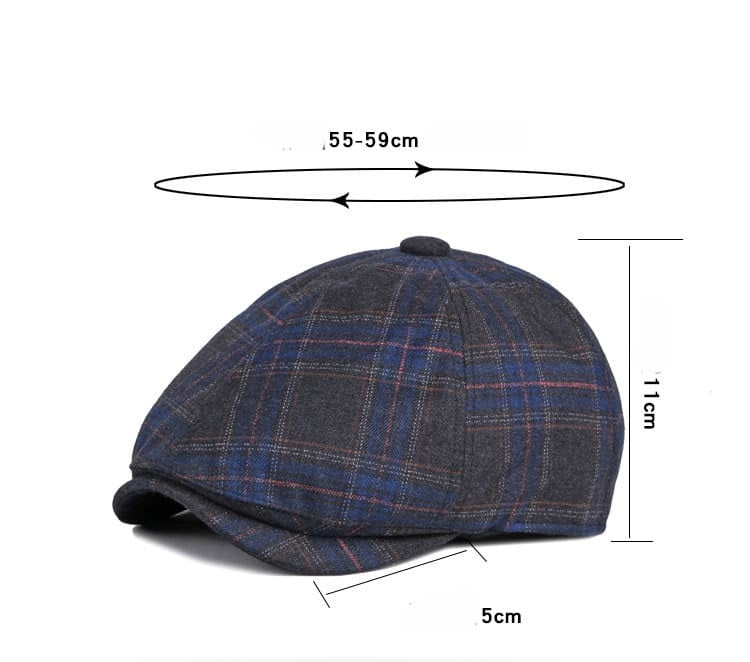 Gatsby Tartan 6-Panels Cap