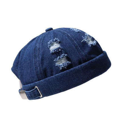 Ghelter Ripped Denim Docker Cap