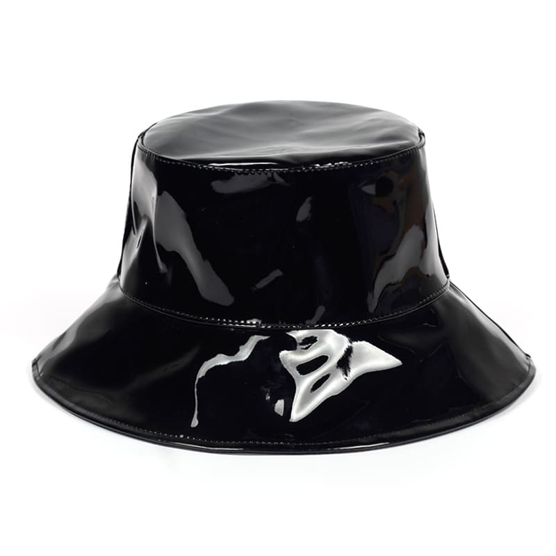 Glitter Leather Bucket Hat