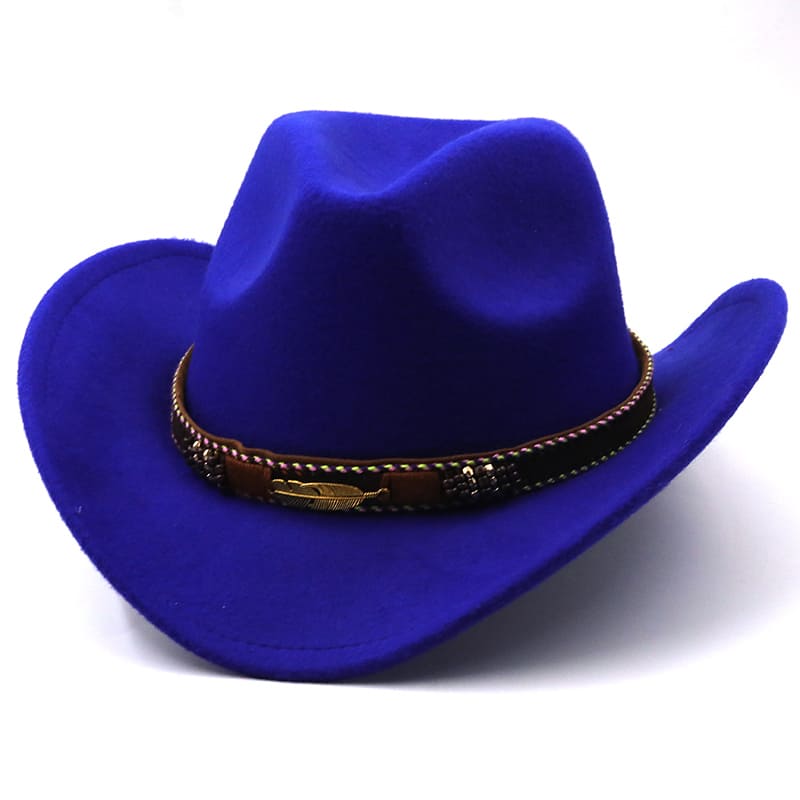 Golden Feather Wool Cowboy Hat