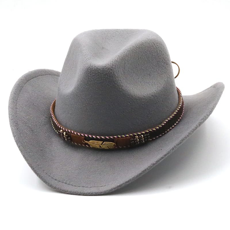 Golden Feather Wool Cowboy Hat