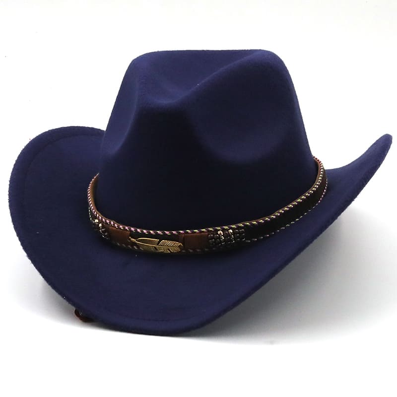 Golden Feather Wool Cowboy Hat