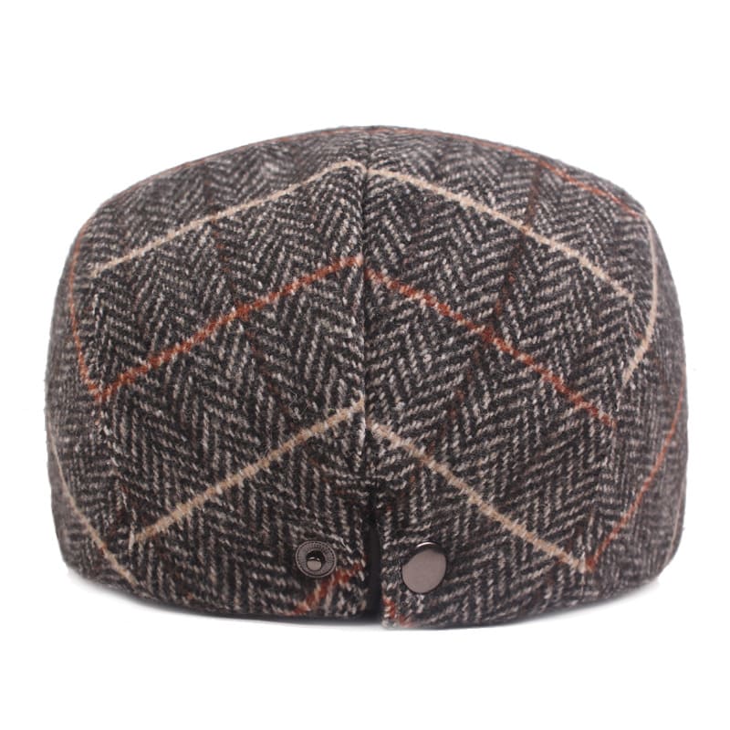 Herringbone-Plaid-Adjustable-ivy-gatsby-cabbie-paddy-hat