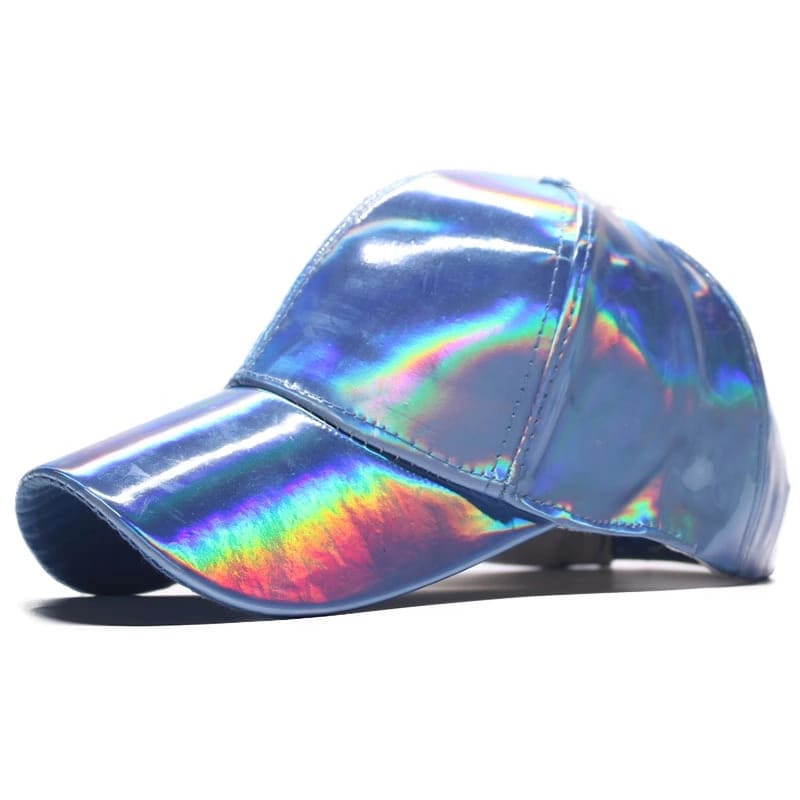 Holographic Leather Baseball Cap