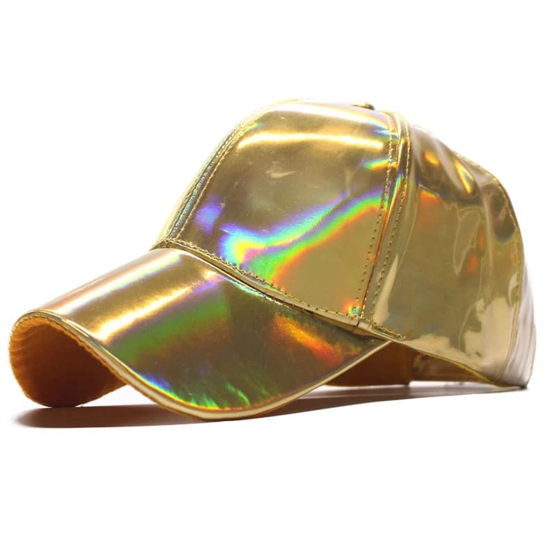 Holographic Leather Baseball Cap