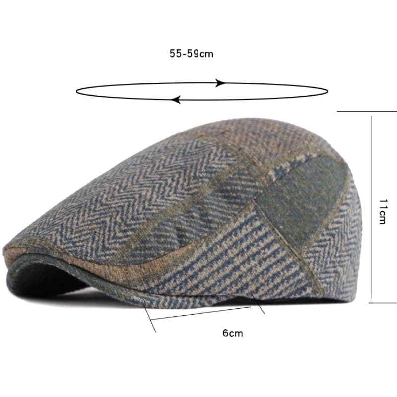 Horby Patchwork Flat Cap