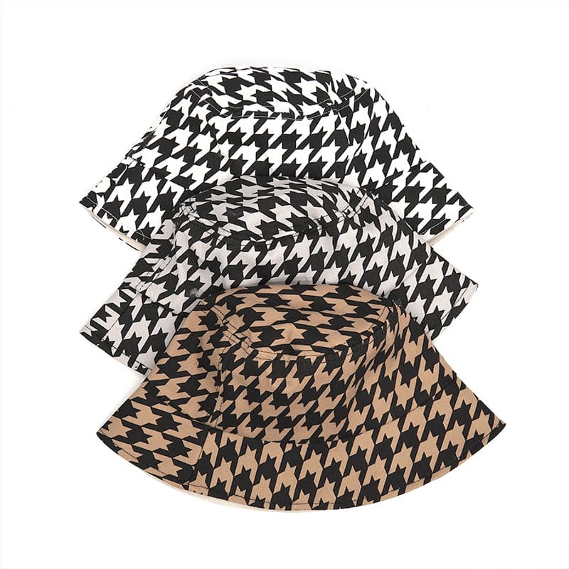 Houndstooth Bucket Hat