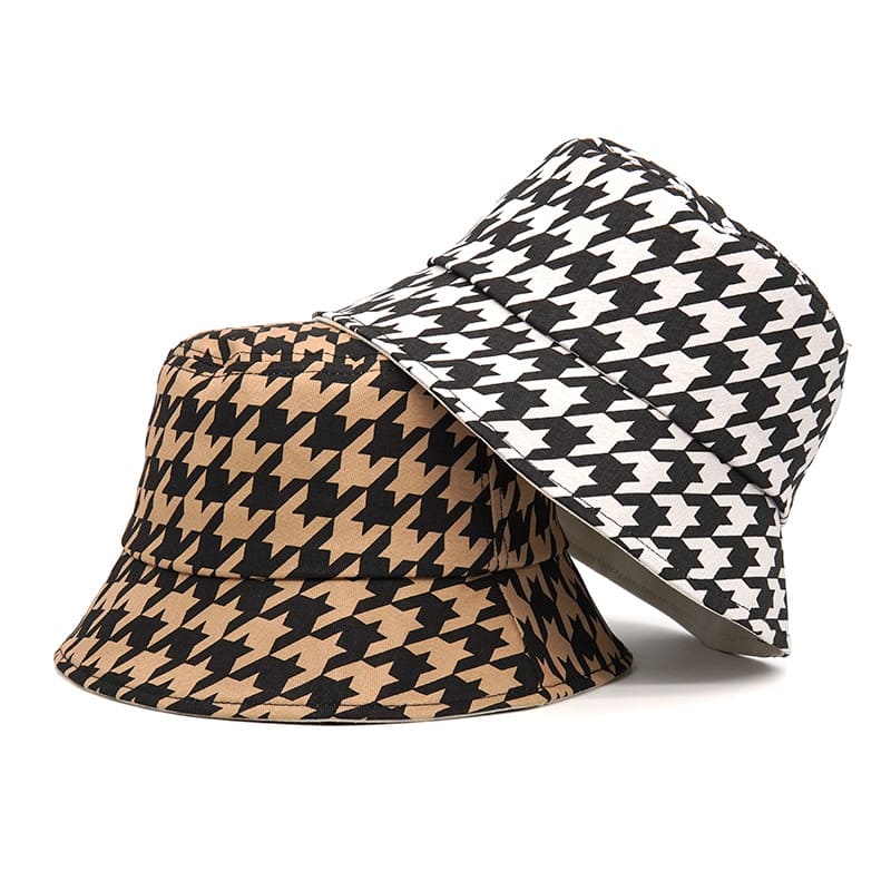 Houndstooth Bucket Hat