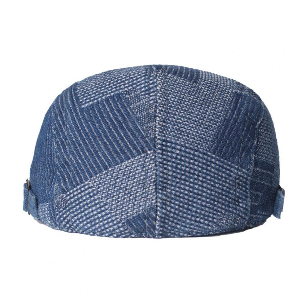 J&L Patchwork Denim Flat Cap