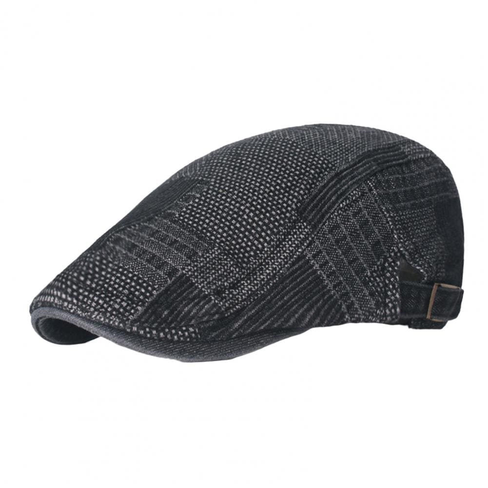 J&L Patchwork Denim Flat Cap