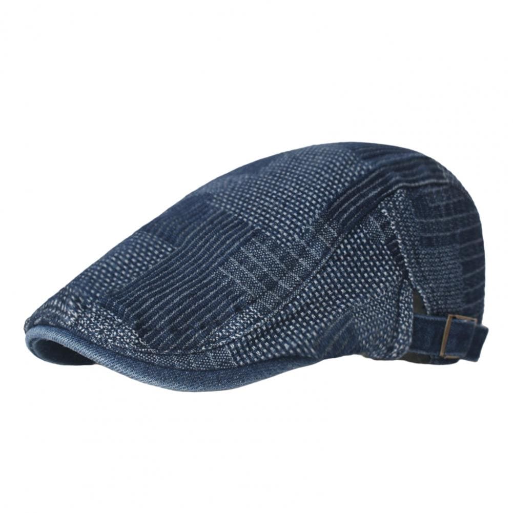 J&L Patchwork Denim Flat Cap