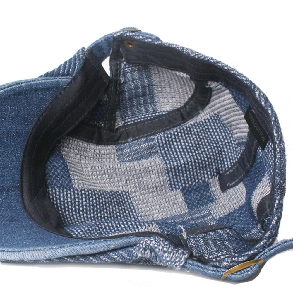 J&L Patchwork Denim Flat Cap