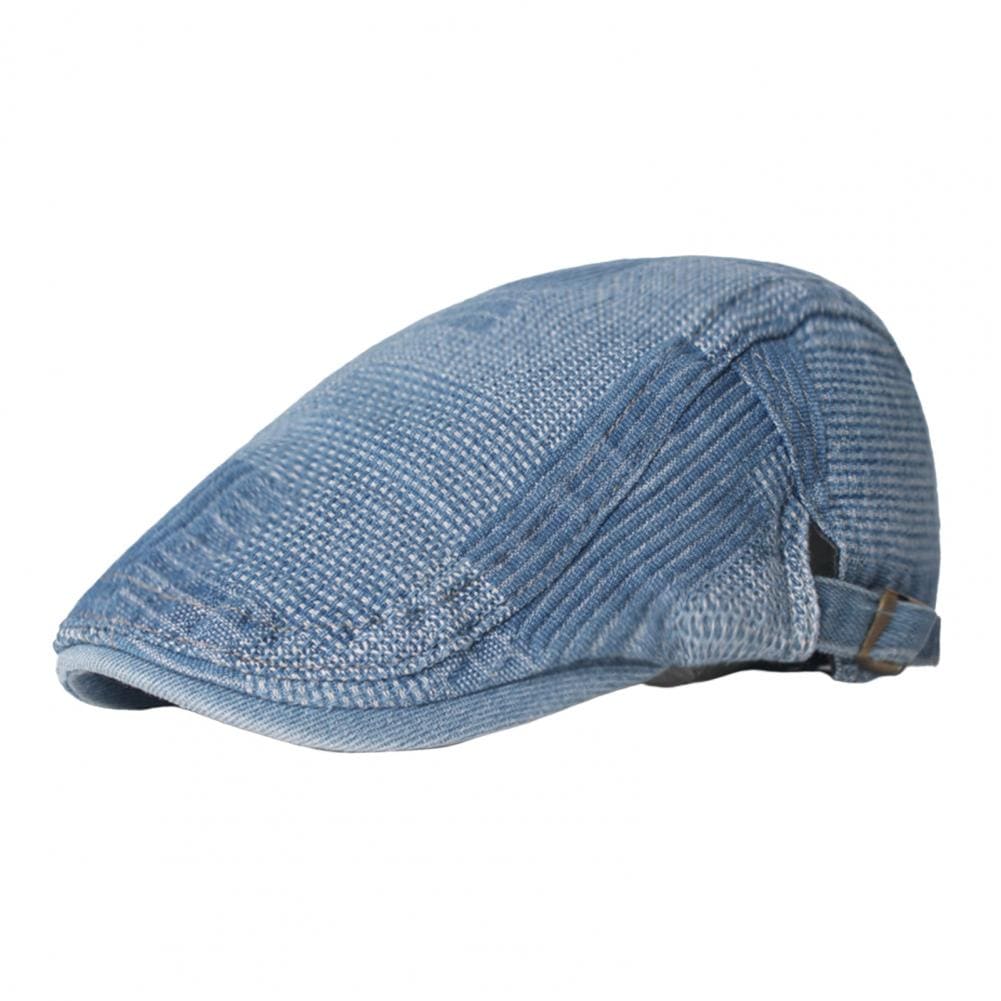 J&L Patchwork Denim Flat Cap