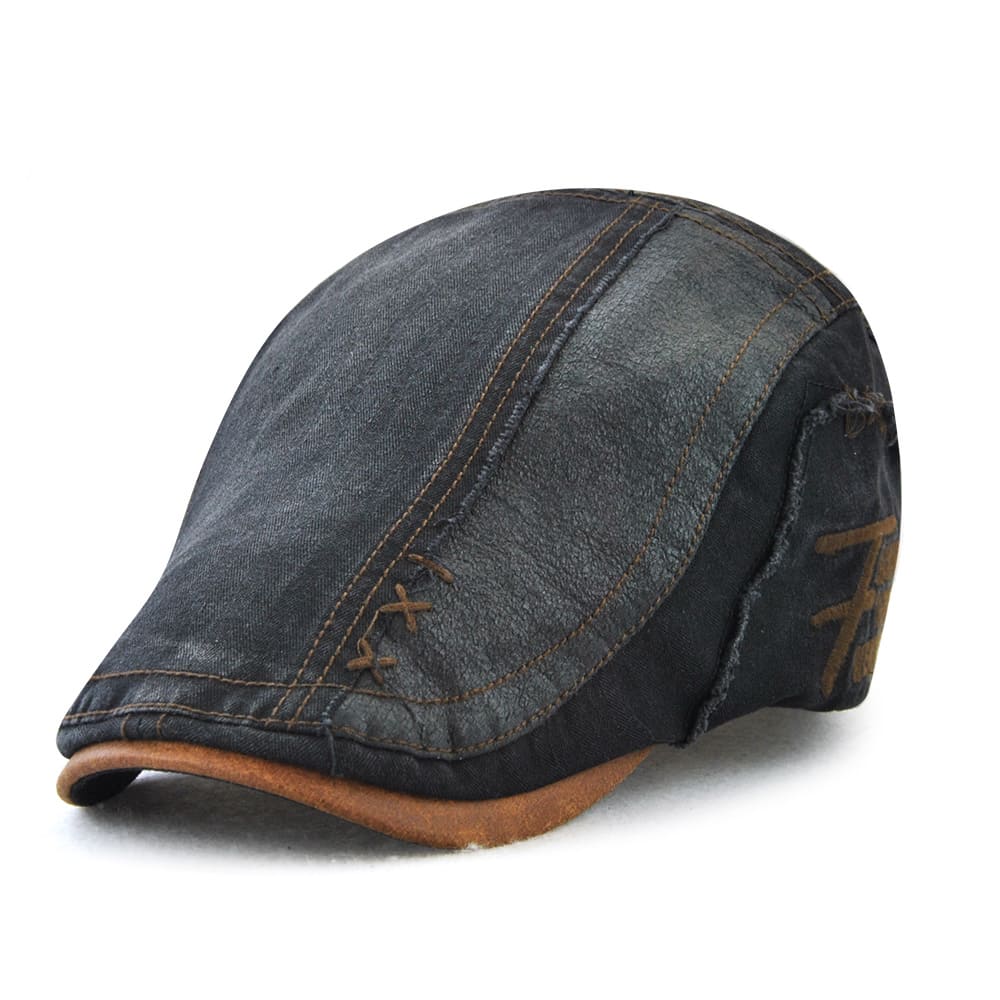 Jamont Denim Duckbill Flat Cap