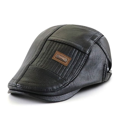 Jamont Patchwork Leather Flat Cap