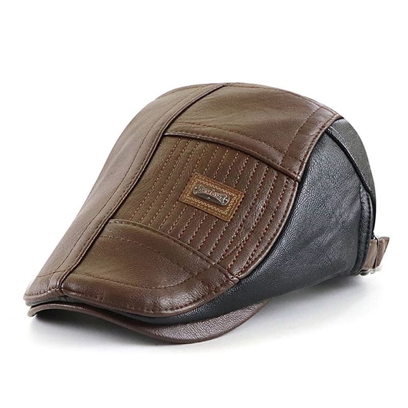 Jamont Patchwork Leather Flat Cap