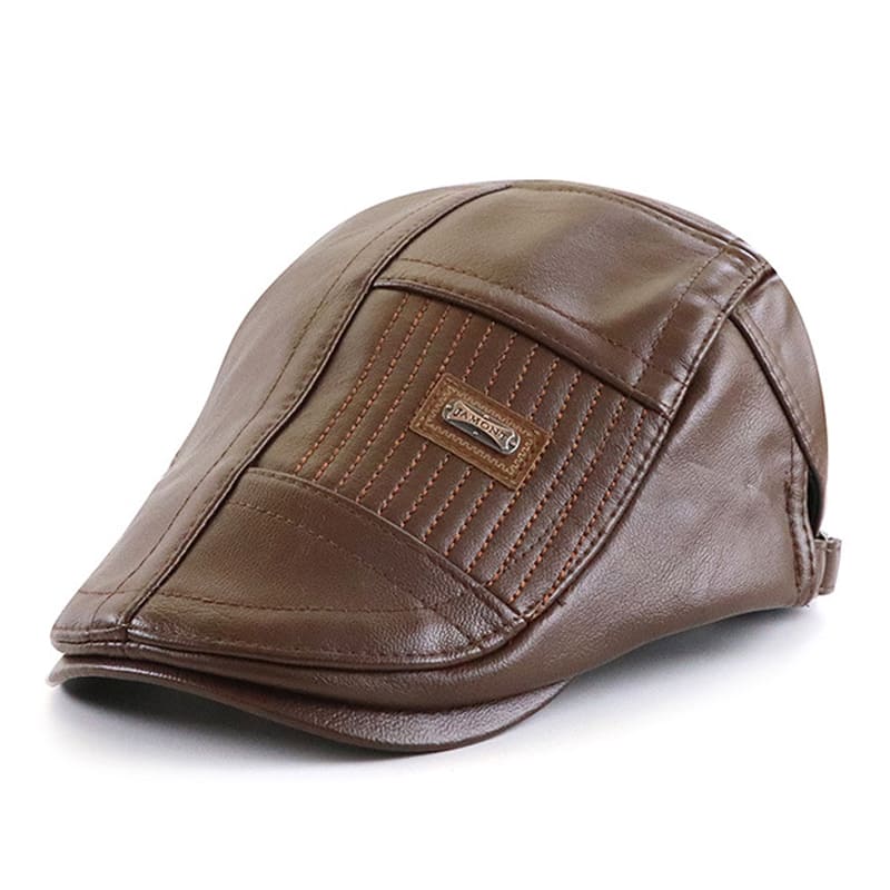 Jamont Patchwork Leather Flat Cap