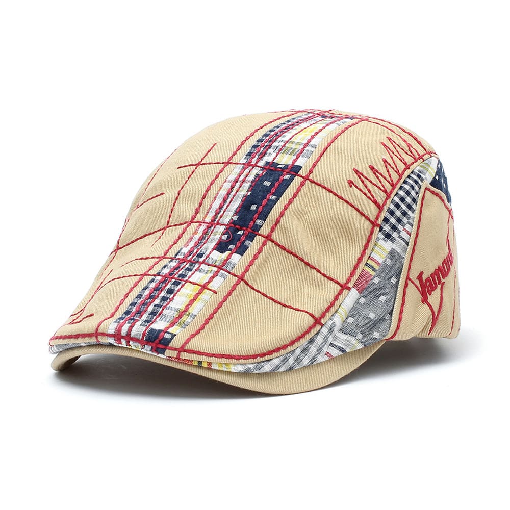 Jamont Plaid Duckbill Flat Cap