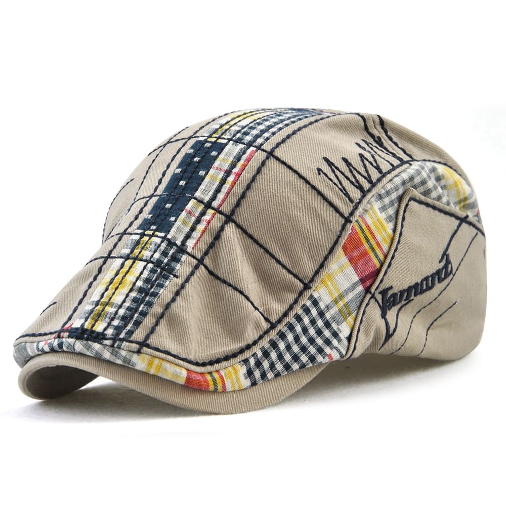 Jamont Plaid Duckbill Flat Cap