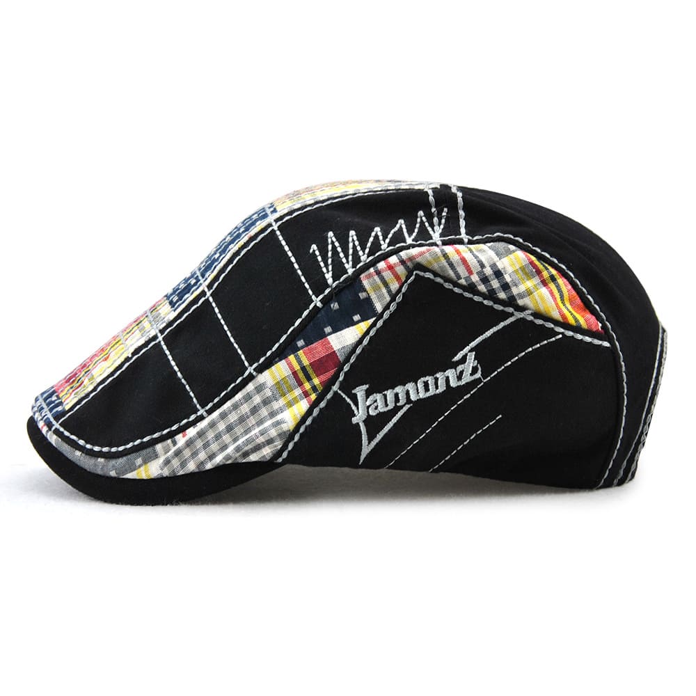 Jamont Plaid Duckbill Flat Cap