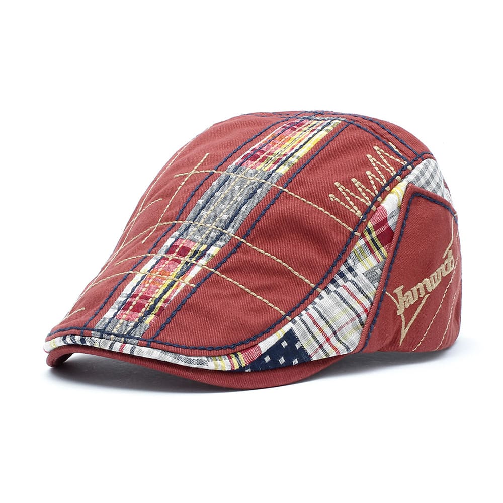 Jamont Plaid Duckbill Flat Cap