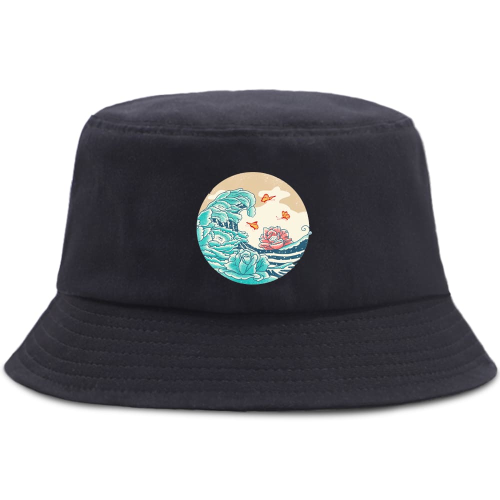 Japanese Anime Wave Bucket Hat