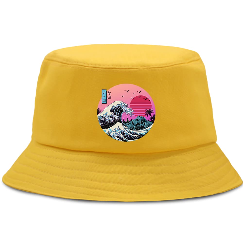 Japanese Anime Wave Bucket Hat