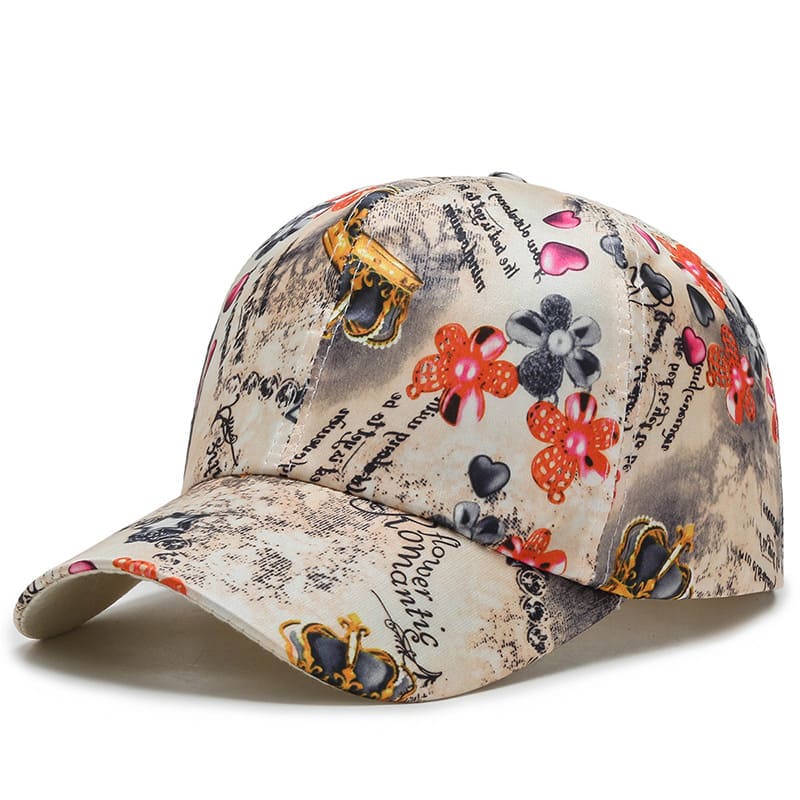 Kendall Floral Print Baseball Cap