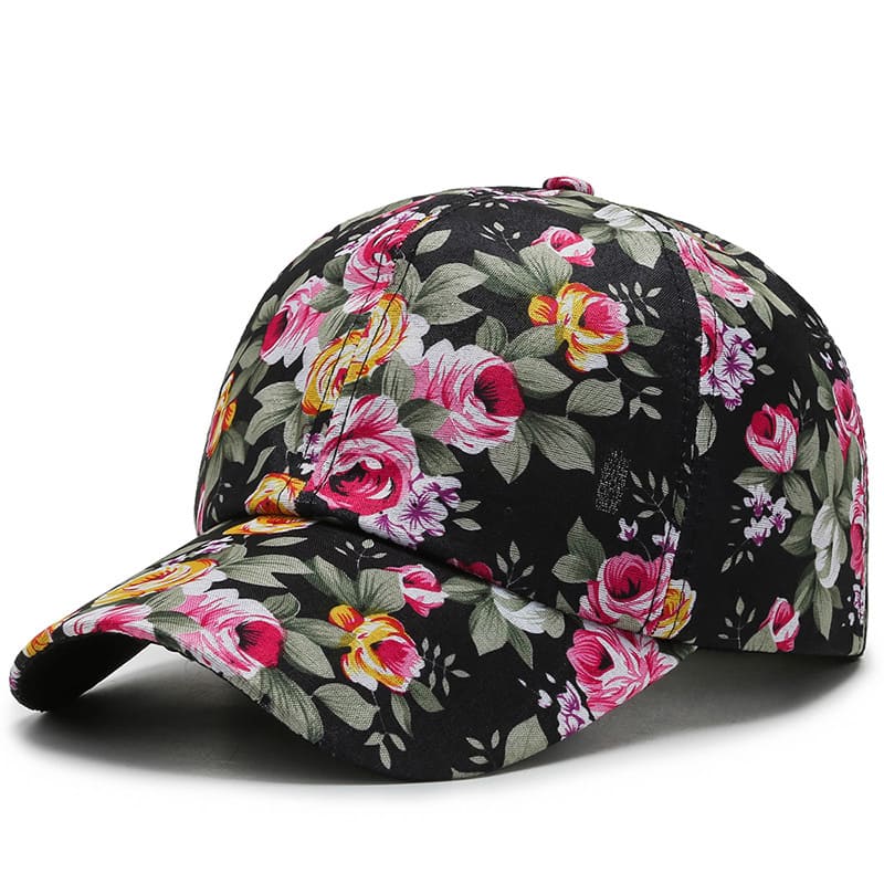 Kendall Floral Print Baseball Cap